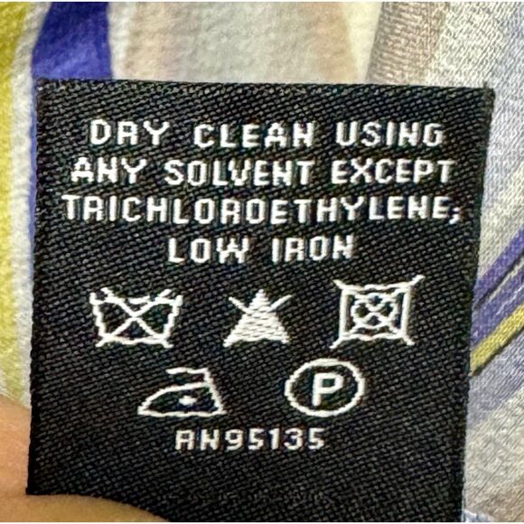 LAFAYETTE 148 100% Silk Sheer Long Sleeve Blouse, Edward Wilkerson, Sz 10 - Picture 9 of 9